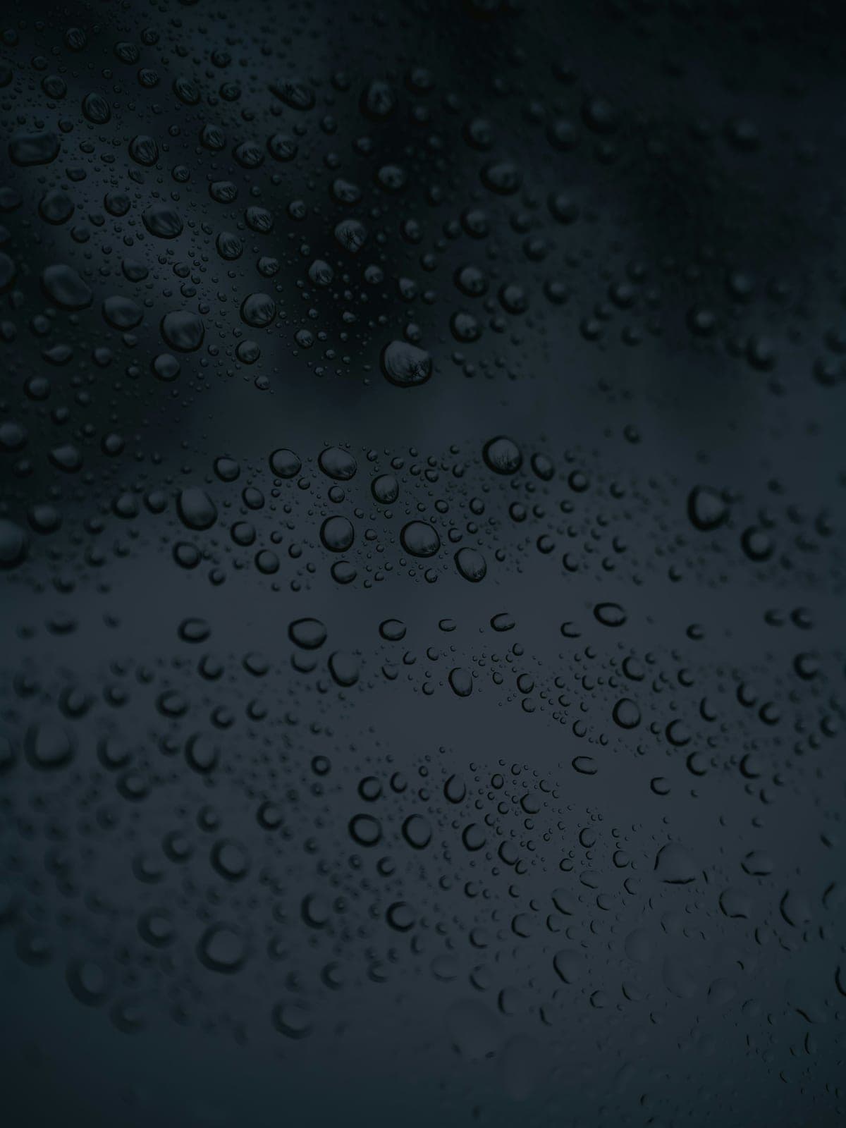 Sealed stone beading water at the surface