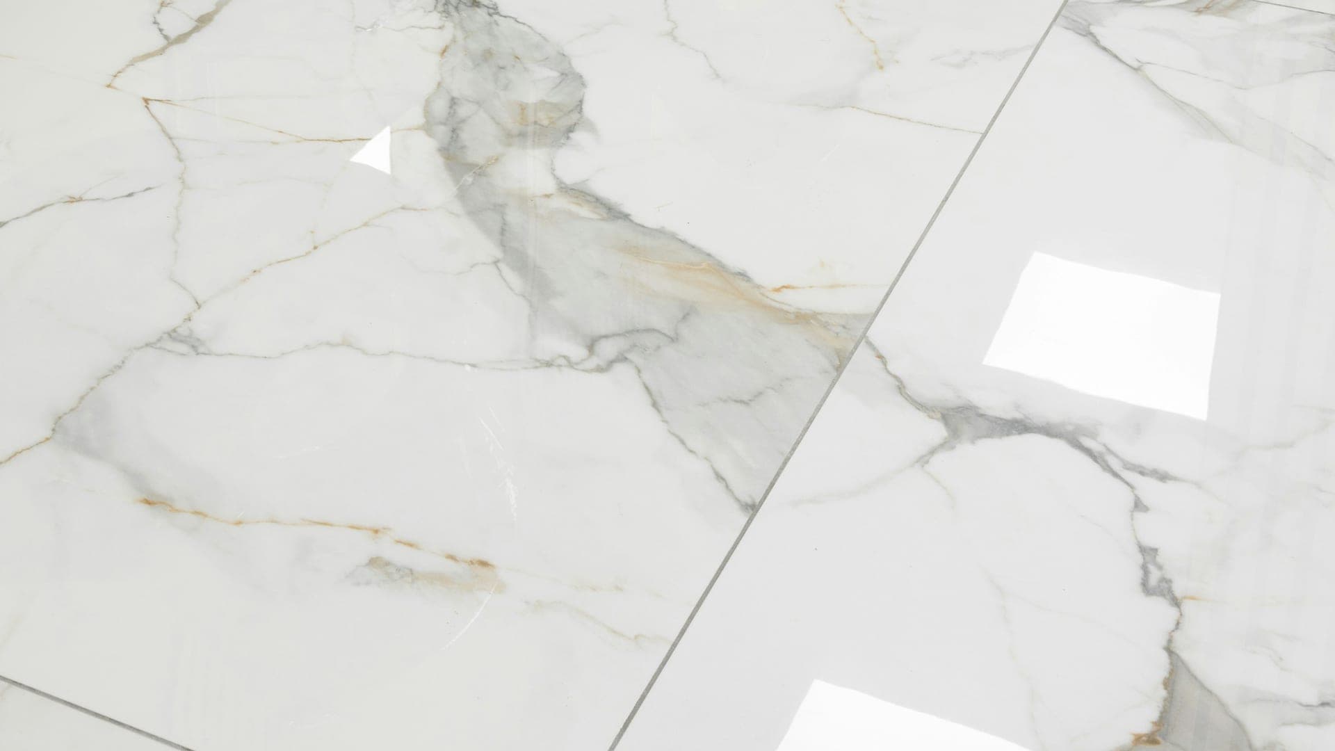 The same floor polished to a mirror finish