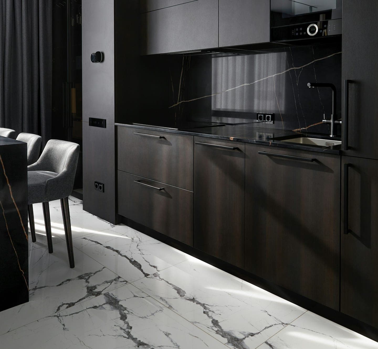 Restored granite kitchen counters